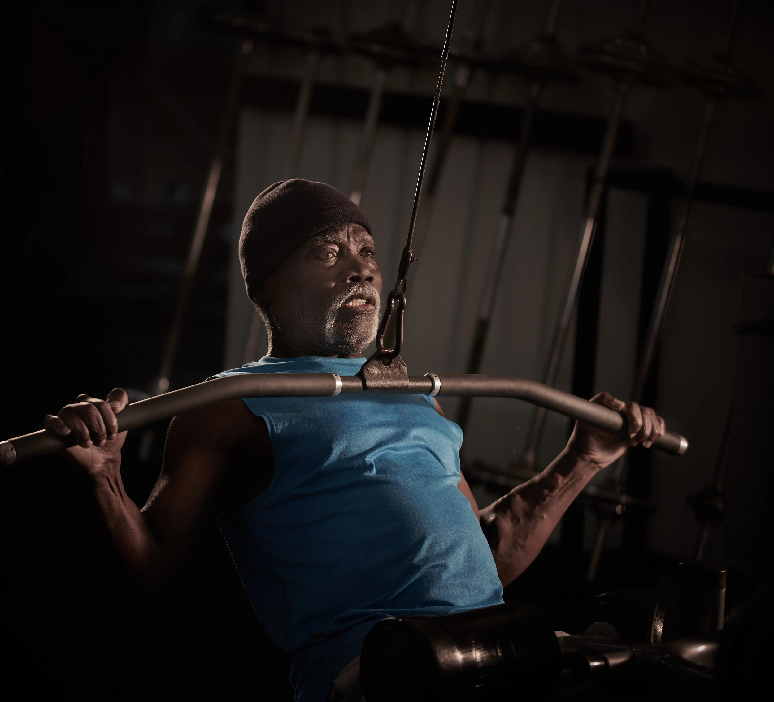 Djiro's power on the lat machine