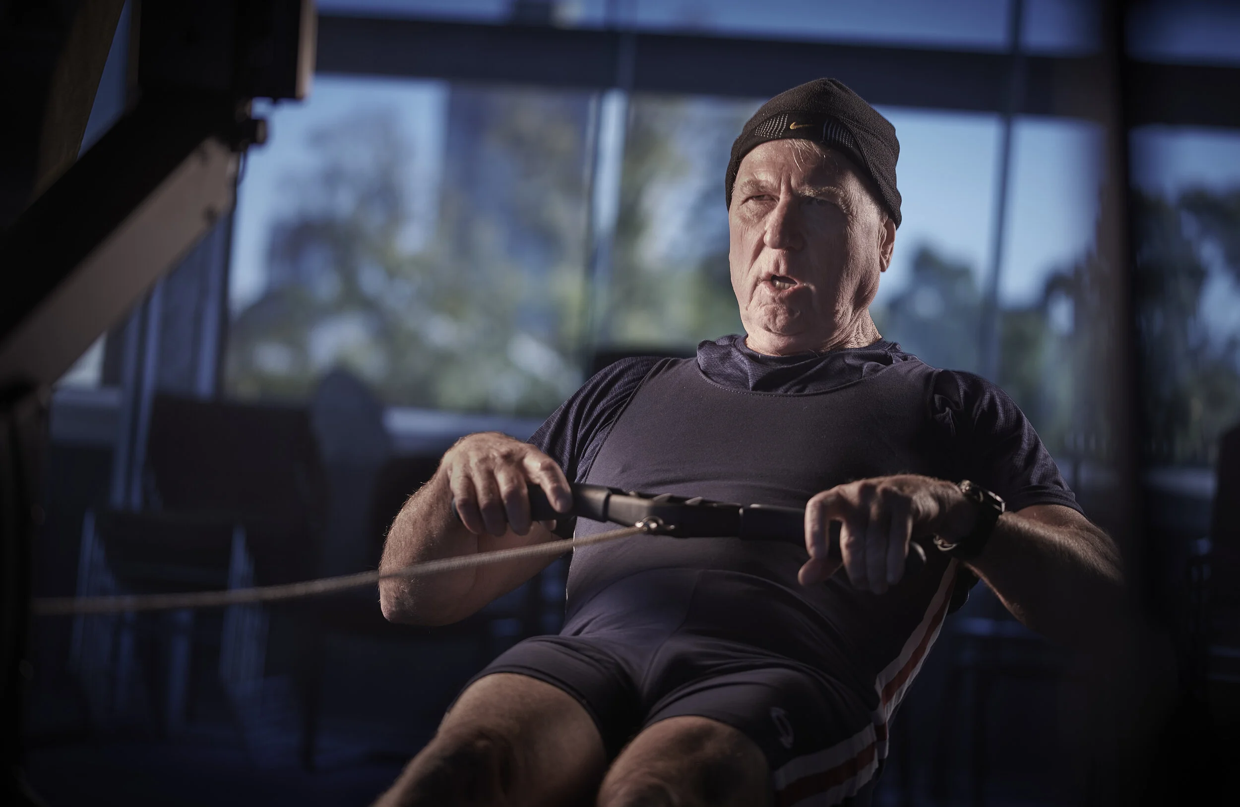 Doug pushing hard on the ergo