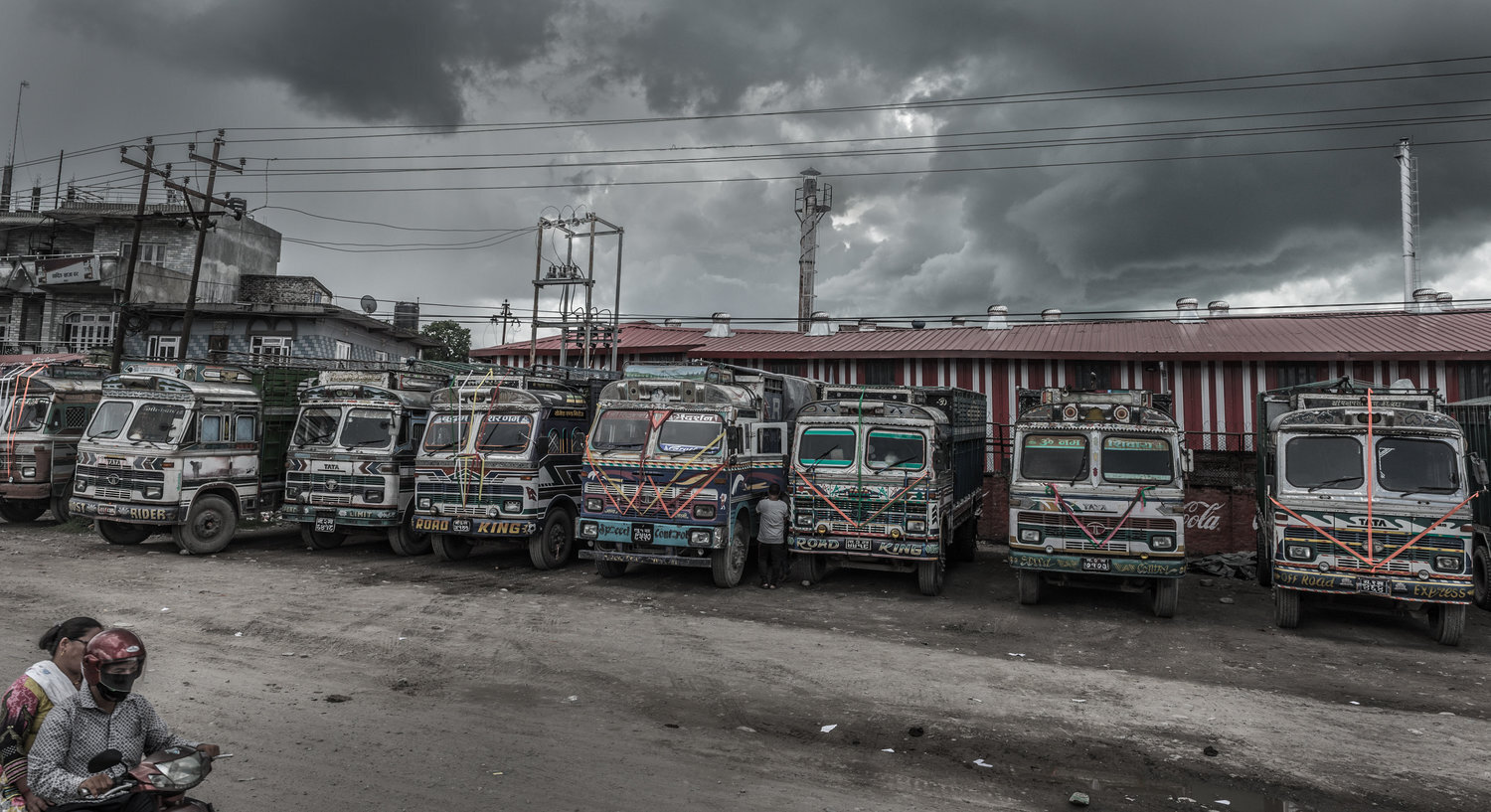 Bus terminal in Leh, Ladakh