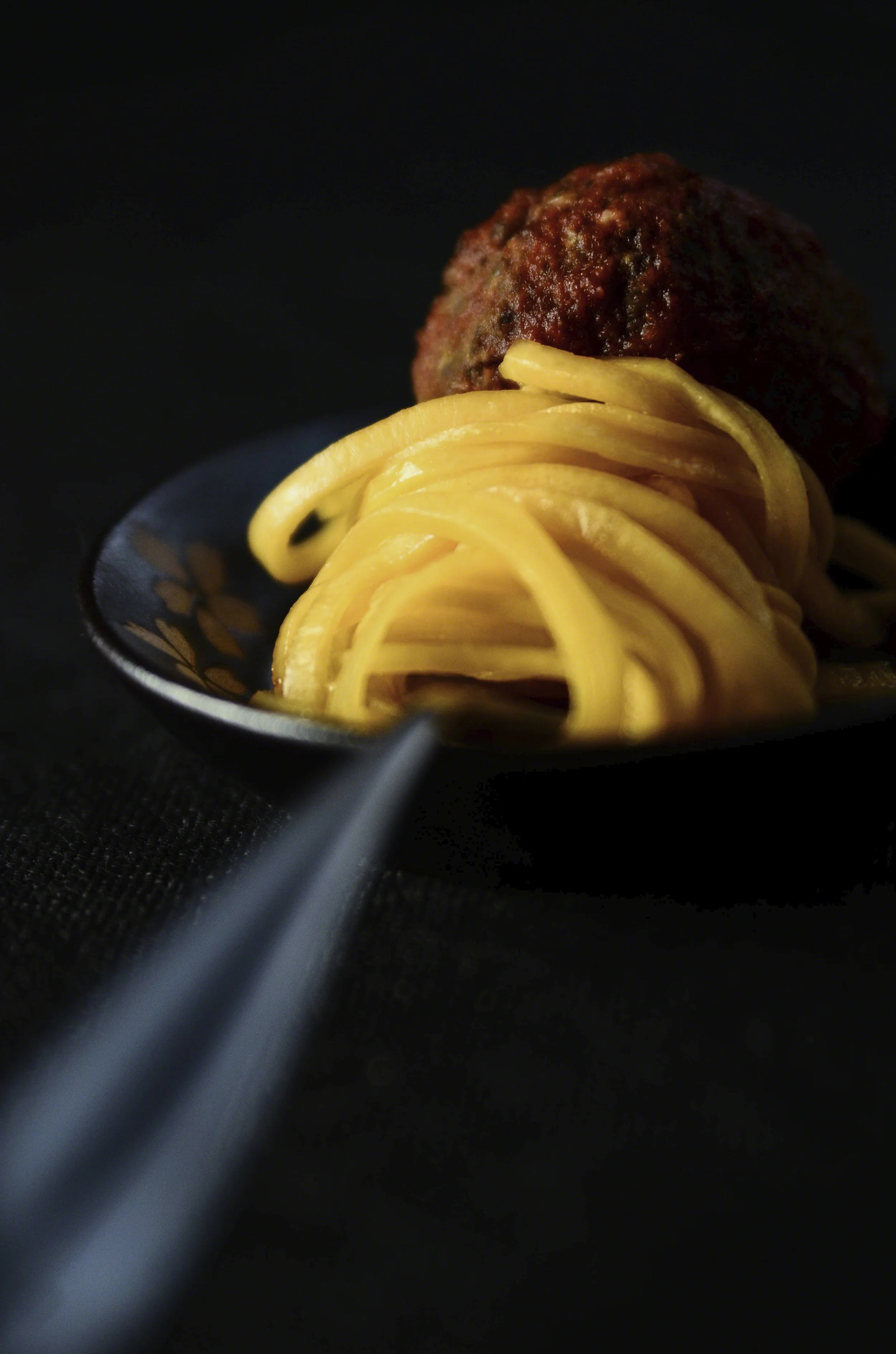 Quinoa, Oat, Cauliflower, Walnut, & Black Bean Vegan Meatballs with Marinara & Butternut Squash Noodles