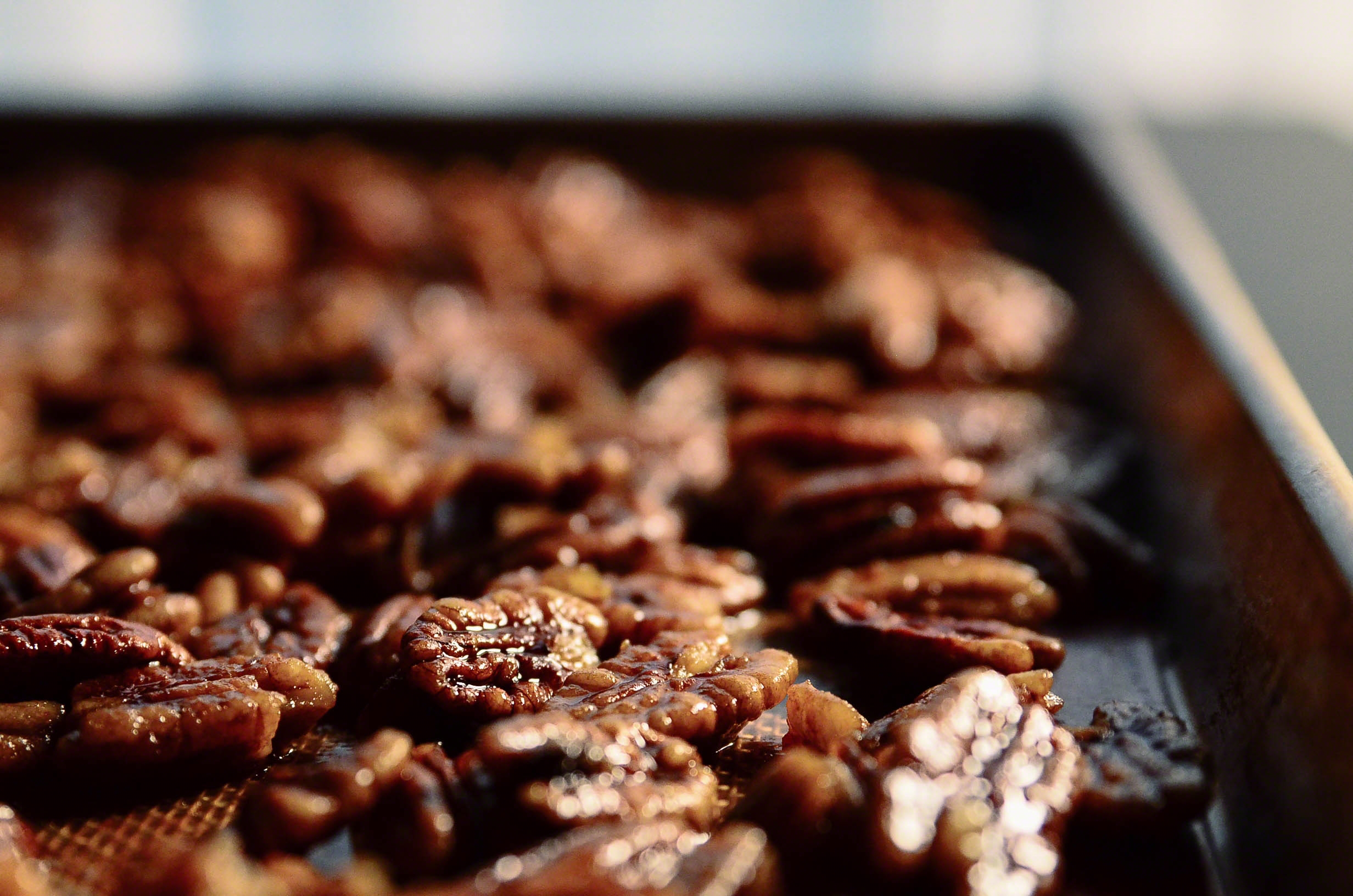 Honey Butter Bourbon Pecan Chess Mini Muffin Poppers topped with Nutmeg | Seed Plant Water Grow