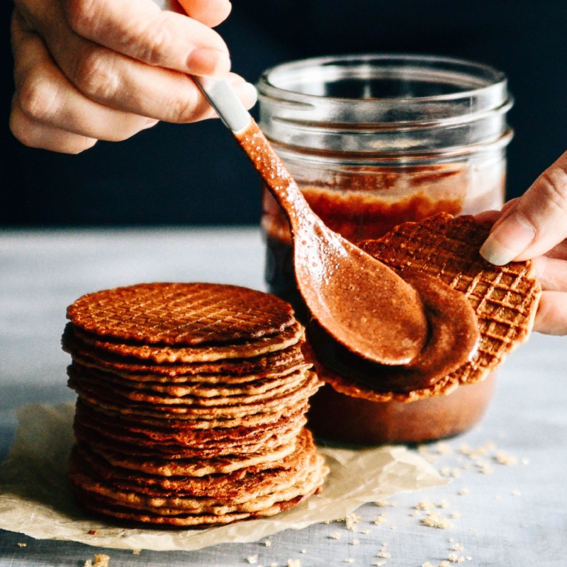 Graham Waffle Wafers and Raw Cacao Hazelnut Butter S'mores | Seed Plant Water Grow