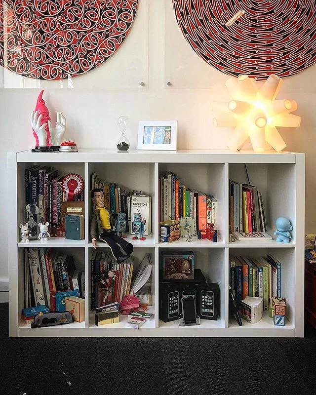 Finally got the books, treasures and ephemera on show... starts to feel like home again now!
.
.
.
#books #bookshelf #digiwhaiwhai #madebyjohnson #ephemera #taonga #dali #bookcase #gnome #treasure #coolshit #nomorecardboardboxes