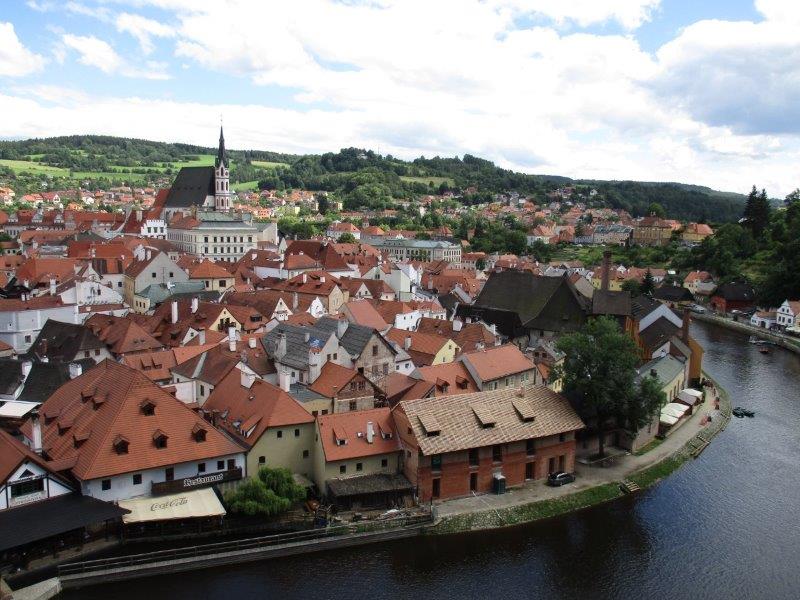 The beautiful town of Cesky Krumlov