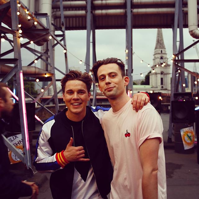Hight & Felix Jaehn on the video shoot of their single 'Hot2Touch'