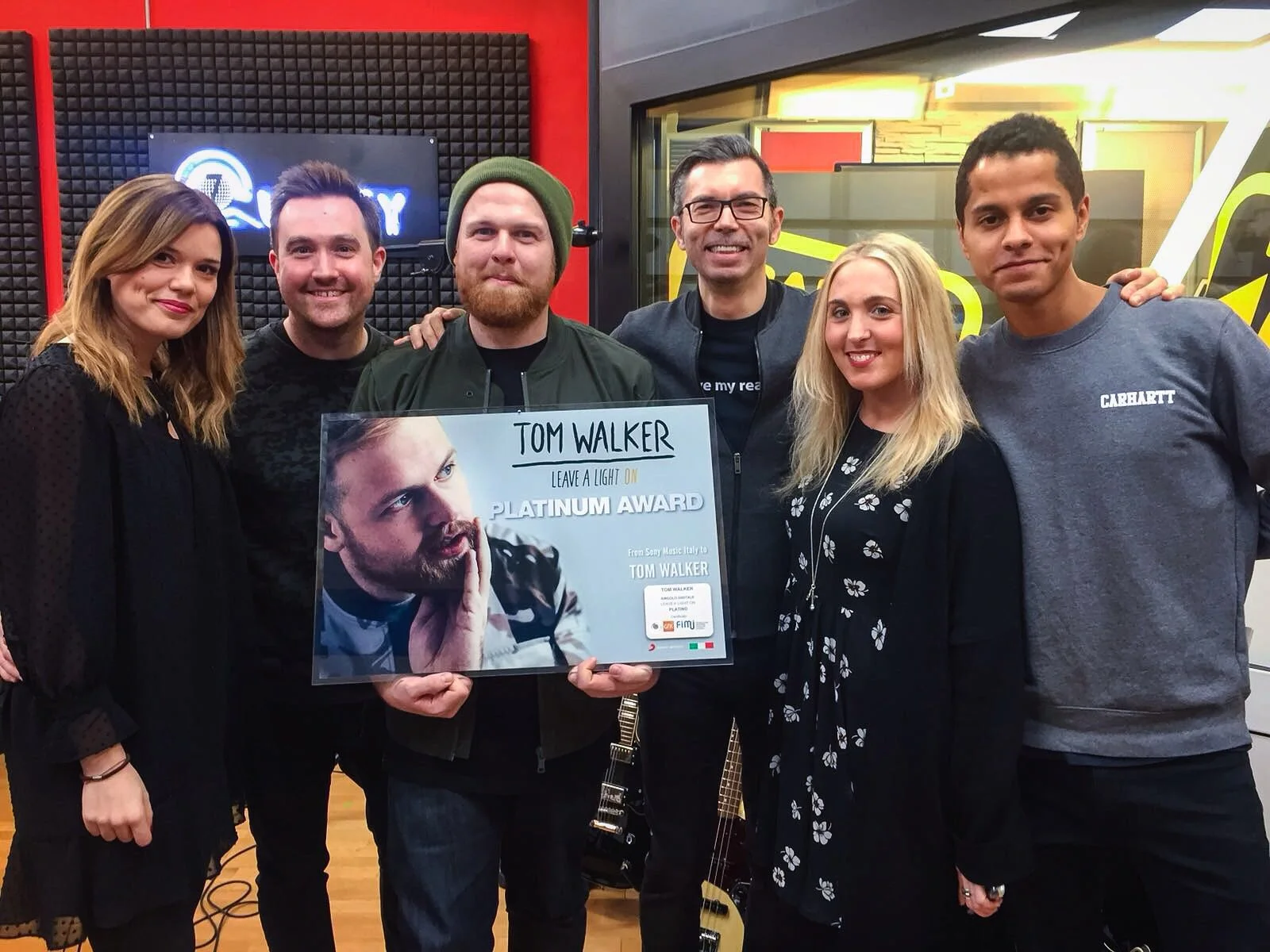 Tom Walker goes platinum in Italy!