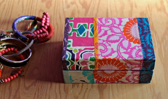 Small Collaged Jewelry Box