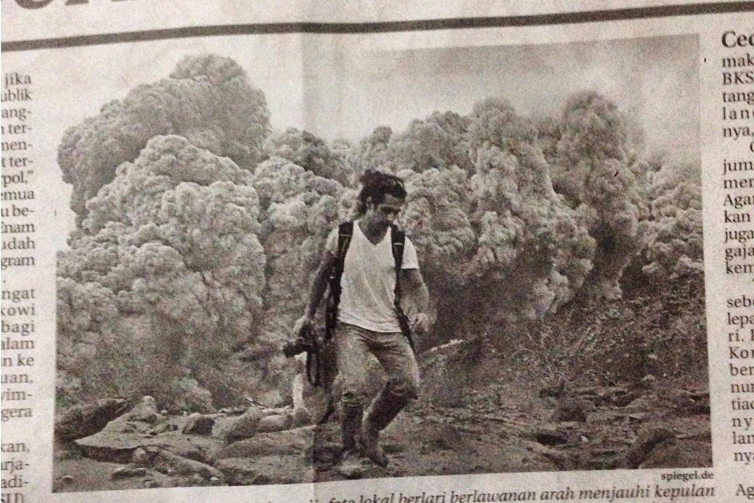 I can remember thinking that I was going to die. We started running and I could feel the heat getting closer.