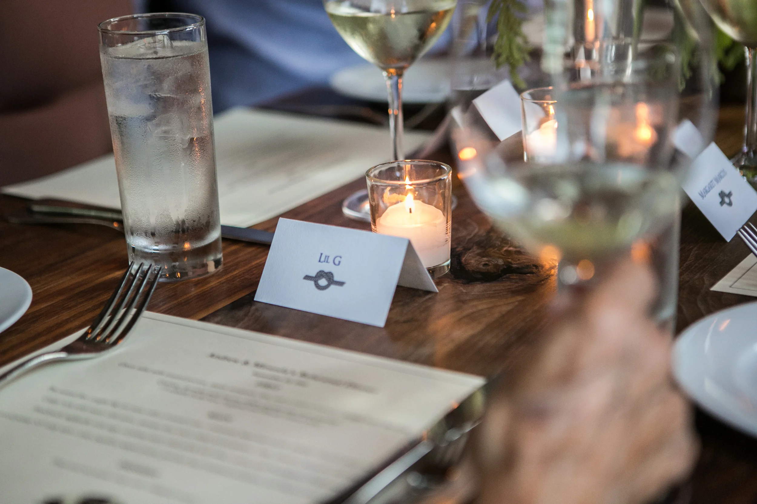  Nautical name place cards designed by my amazing friend Stacey of Pink Apple Ink