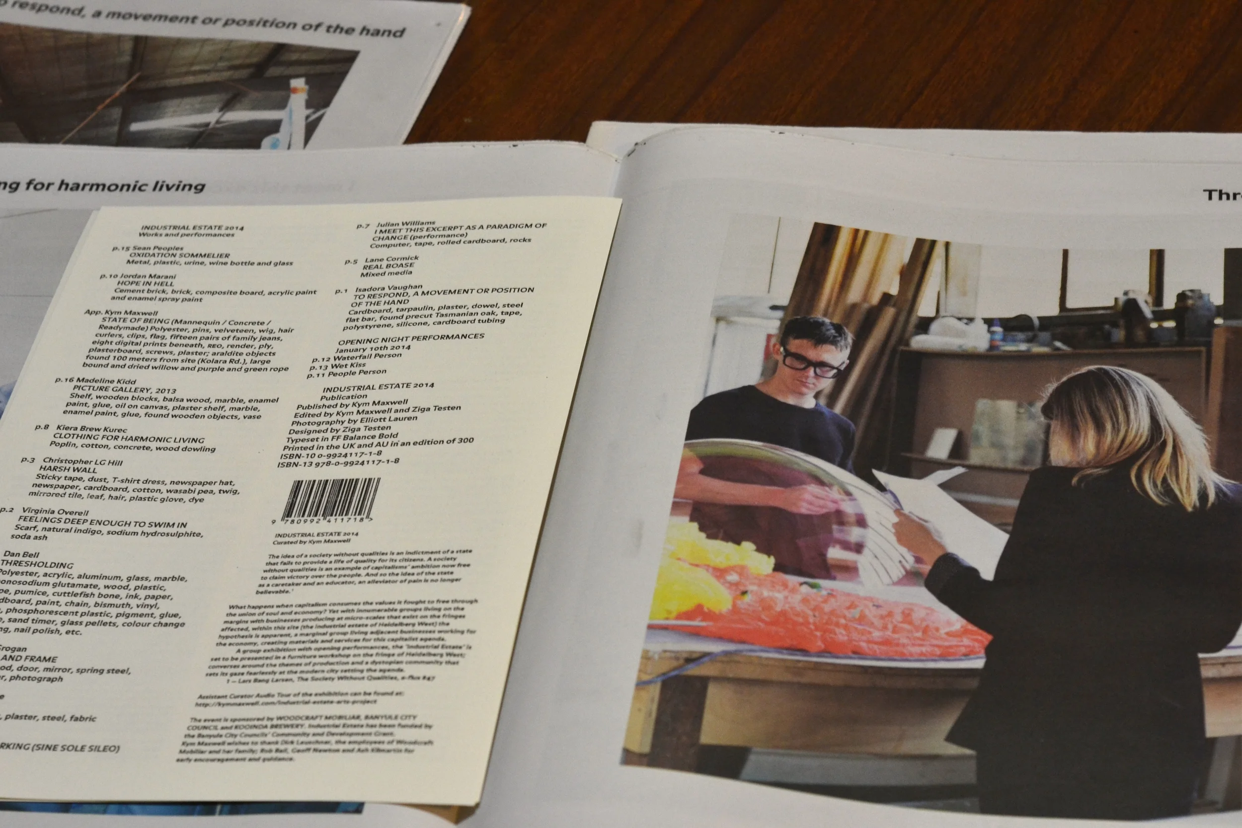 Detail: Industrial Estate newsprint publication (2014)