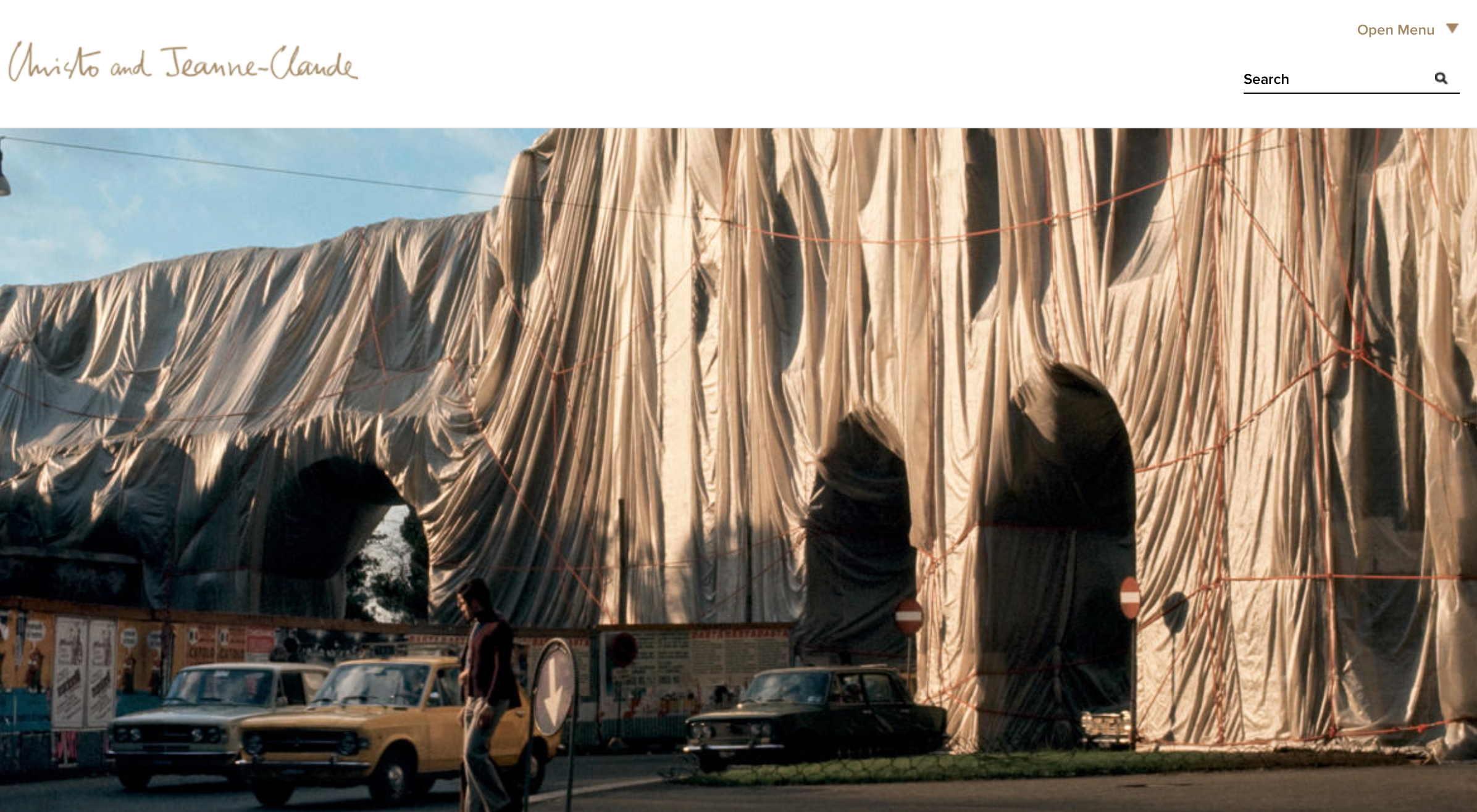 inspiration: Christo The Wall (Project for a Wrapped Roman Wall)