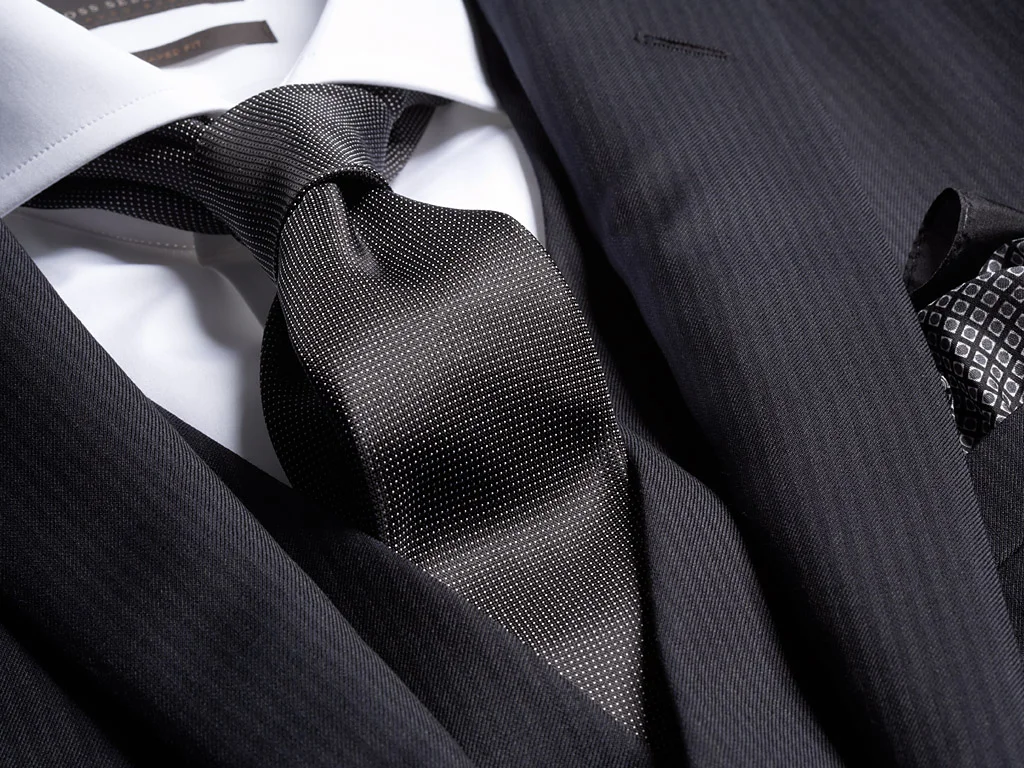 HUGO BOSS BUSINESS HEMD KRAWATTE CLOSE UP