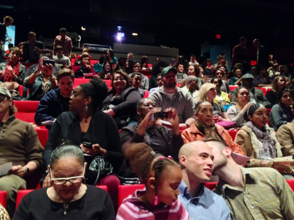 The audience listening during the Q&A, photo by Melissa Pritchett. 