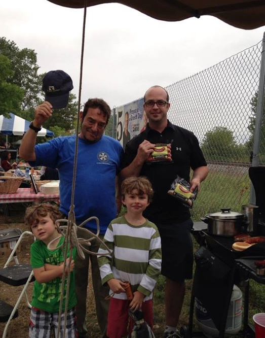 Secretary Treasurer Cohen with Assistant Secretary Carvahlo tailgate Midway stadium. Photo by Jill Carvalho