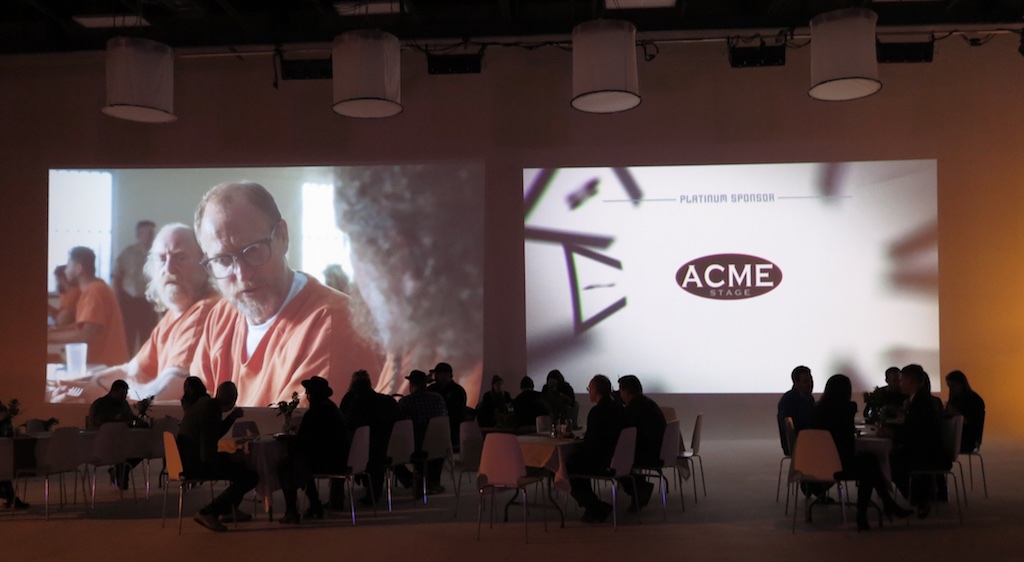 The video showcase was projected on the cyc walls.