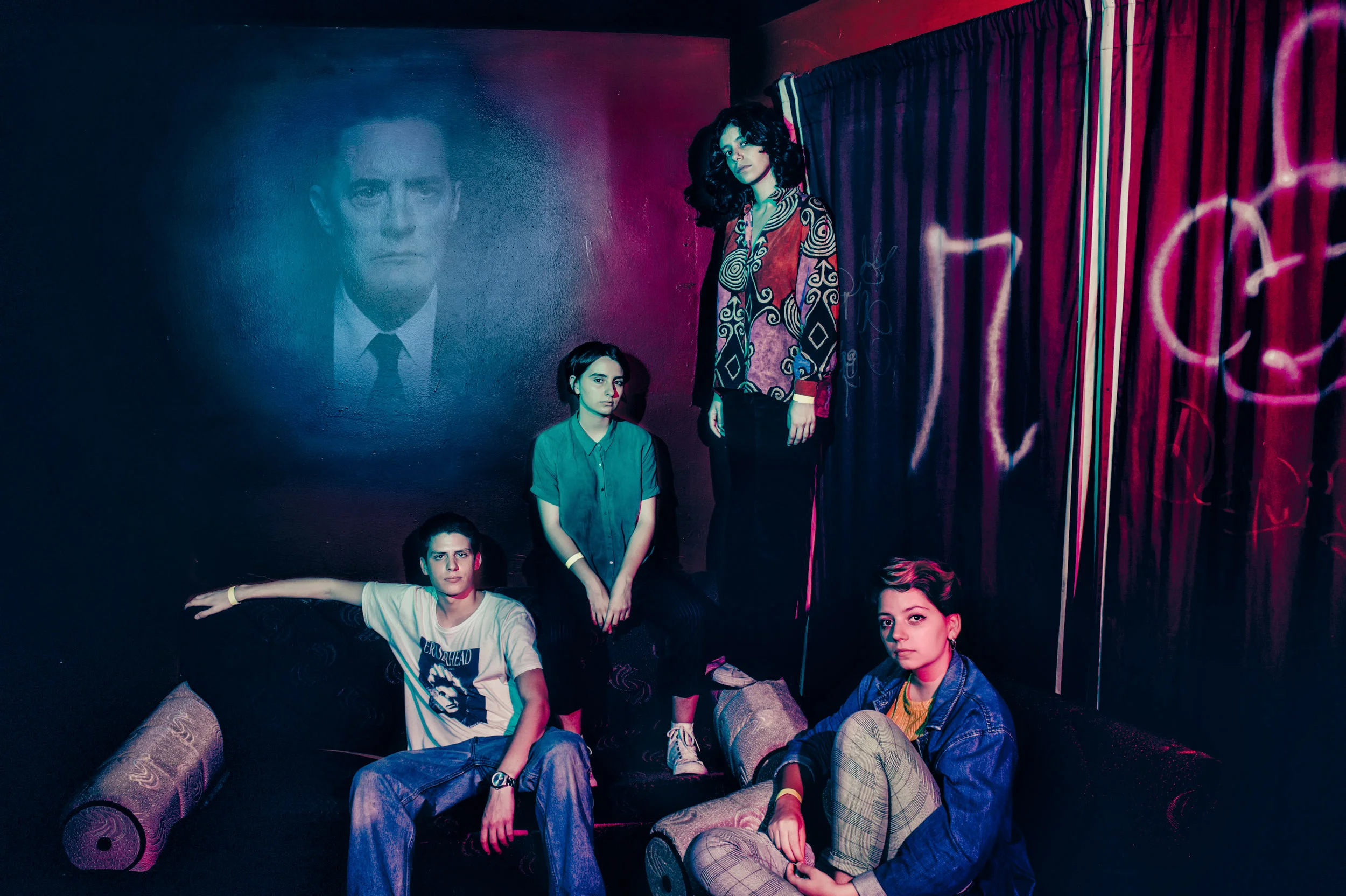 Mourn's Antonio Postius, Jazz Rodríguez Bueno, Carla Pérez Vas, and Leia Rodríguez