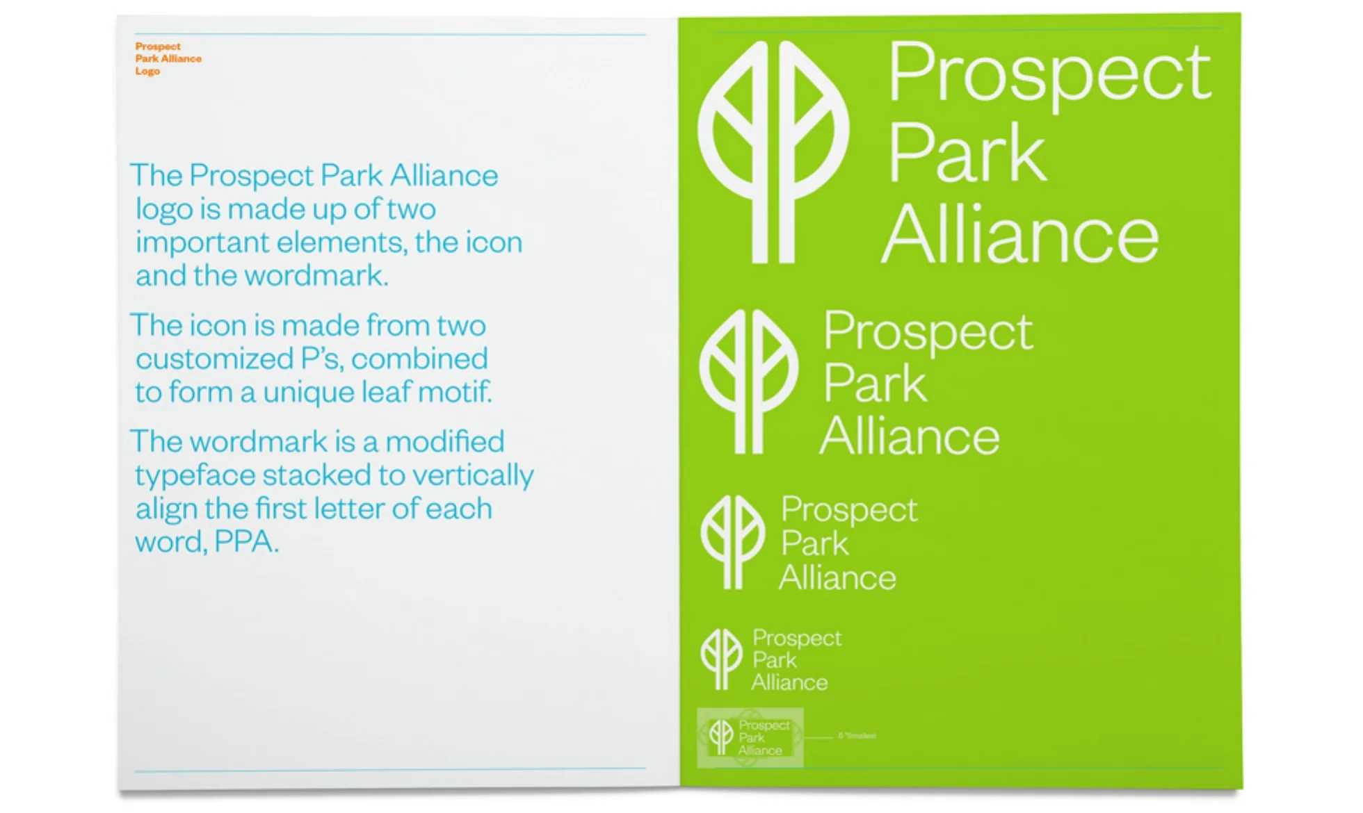 Excerpts from the brand guidelines book