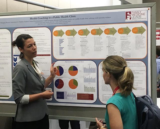 One of our third year residents, Alicia, presenting her work at NCFMR as part of the Emerging Leaders Program! #aafpnc #familymedicine
