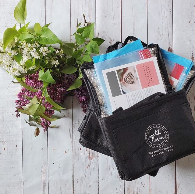 A stack of placenta transport kits on their way to a few expecting mamas, 3 of those being repeat clients! It is such an honor to be asked time and time again to serve birthing families. We just love watching your families grow! ⁠
⁠
.⁠
.⁠
.⁠
#withlov