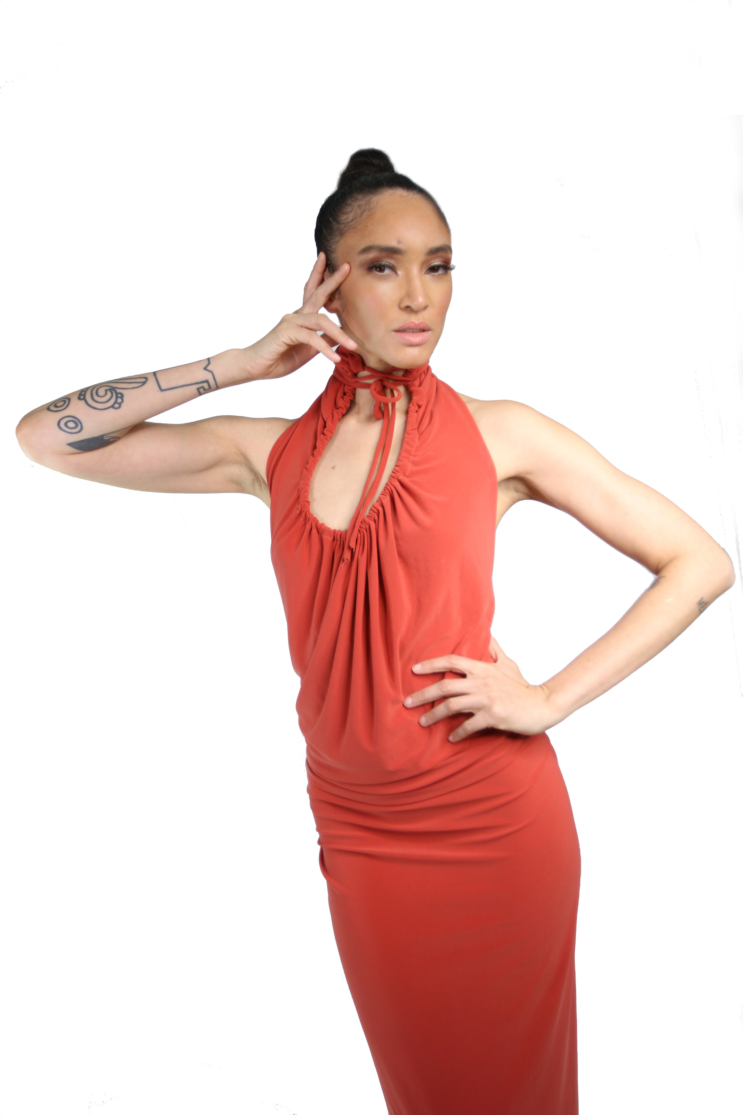keyhole halter dress tied at neck naima.jpg