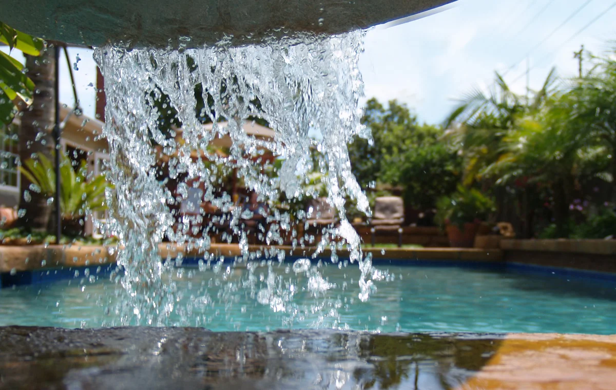 Water feature, private residence, Goleta.