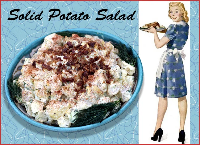 Good old fashioned fully loaded potato salad.