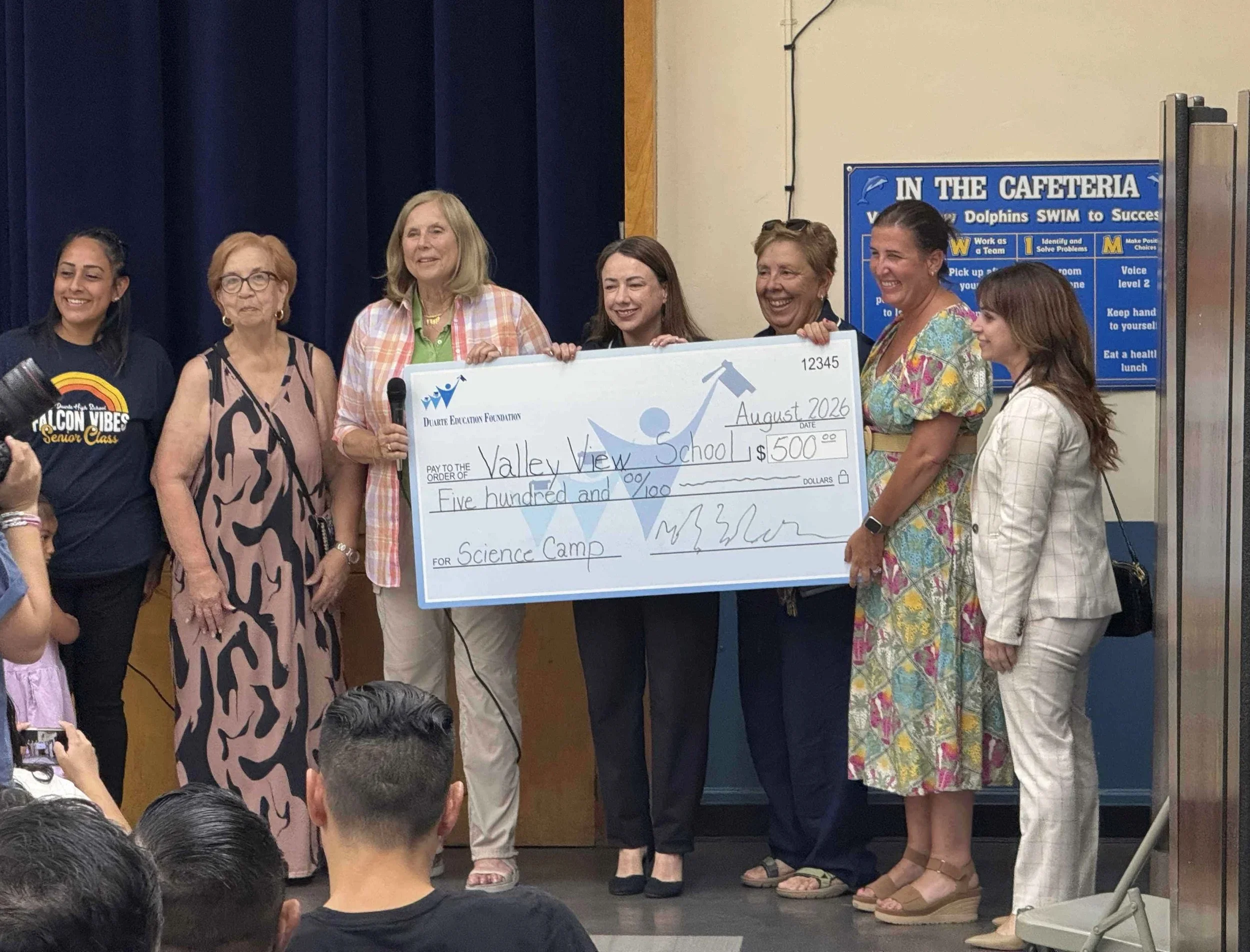 Duarte Education Foundation Comes Through