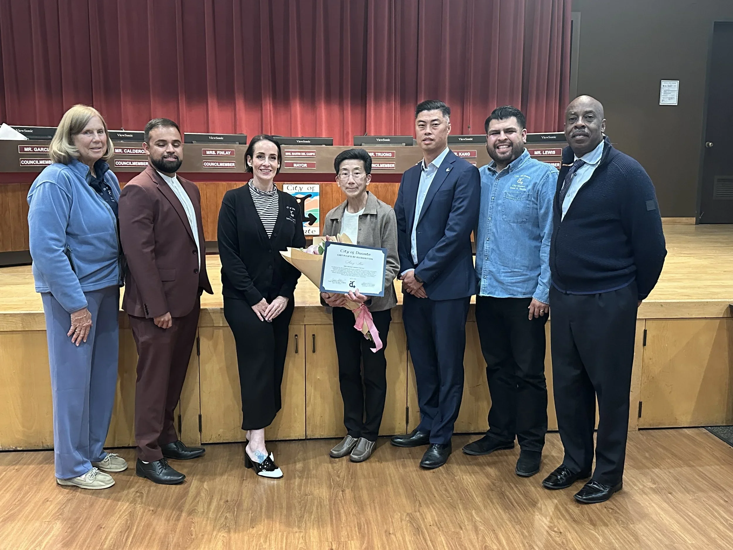 Congratulations to Duarte’s Older American Volunteer of the Year