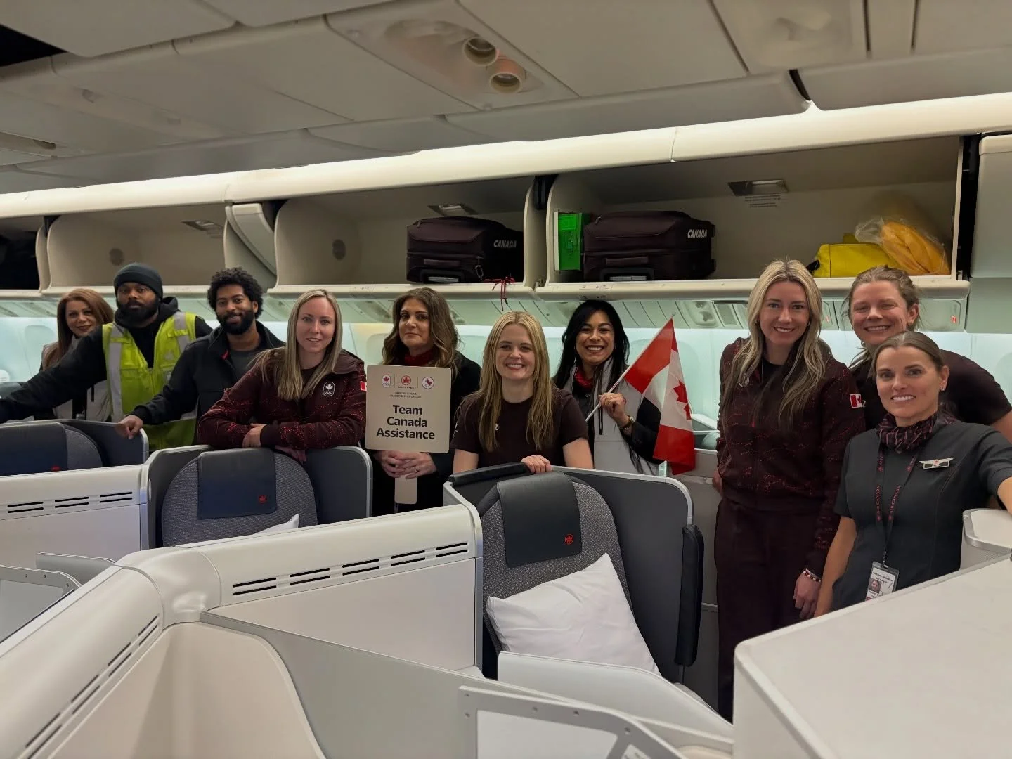 Thanks for the send off @aircanada ❤️🛫

#TeamCanada #MilanoCortina2026