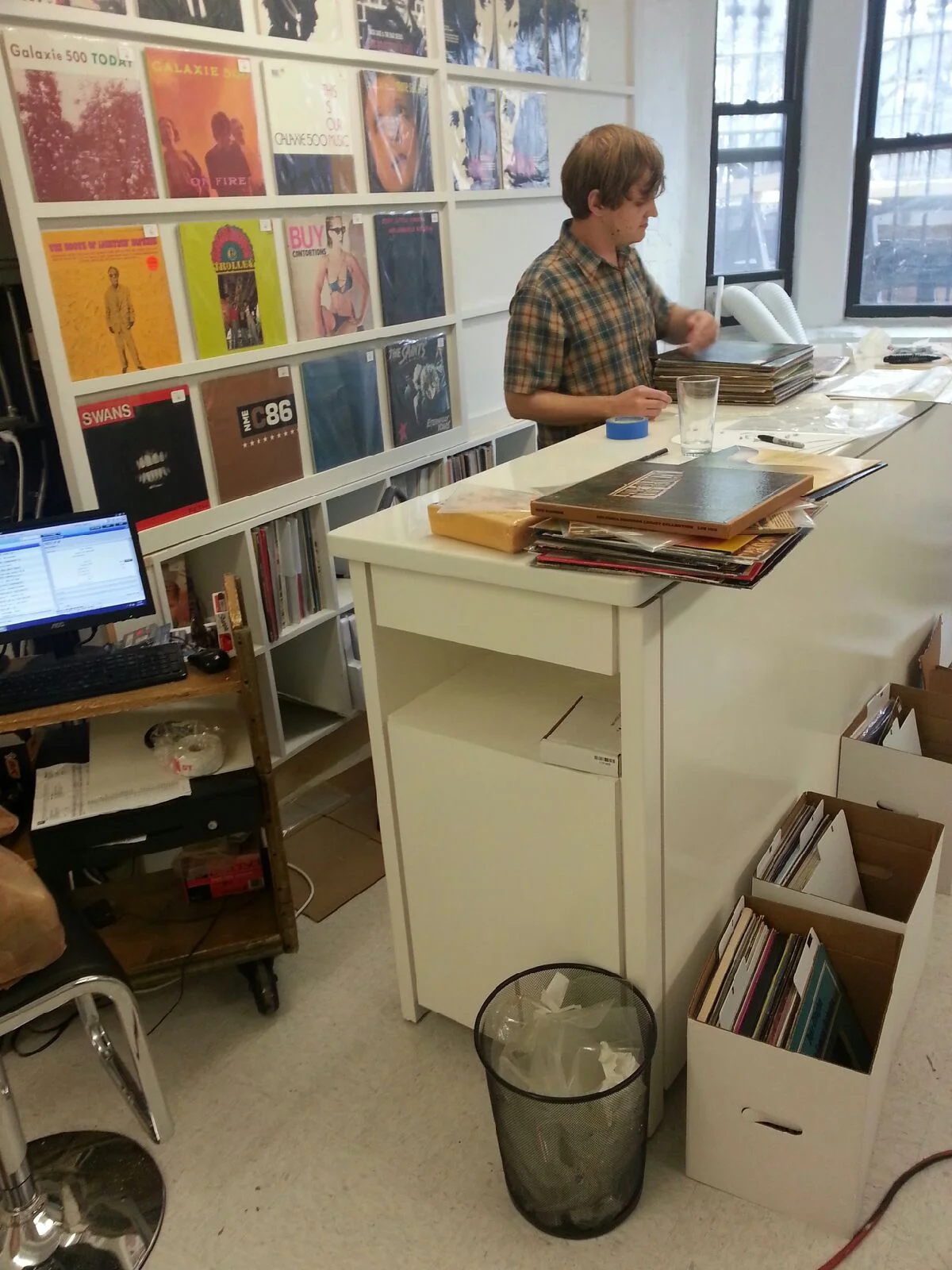 Point Of Sale Counter, White Resin, Captured Tracks, for Boles Studio