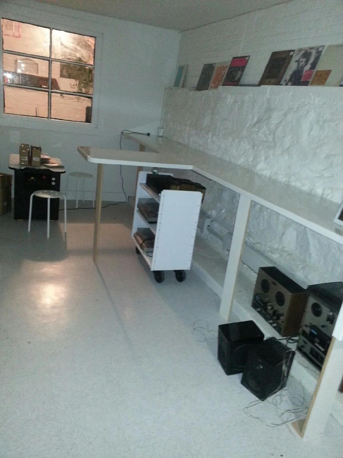 White Resin Tabletops, Captured Tracks, for Boles Studio