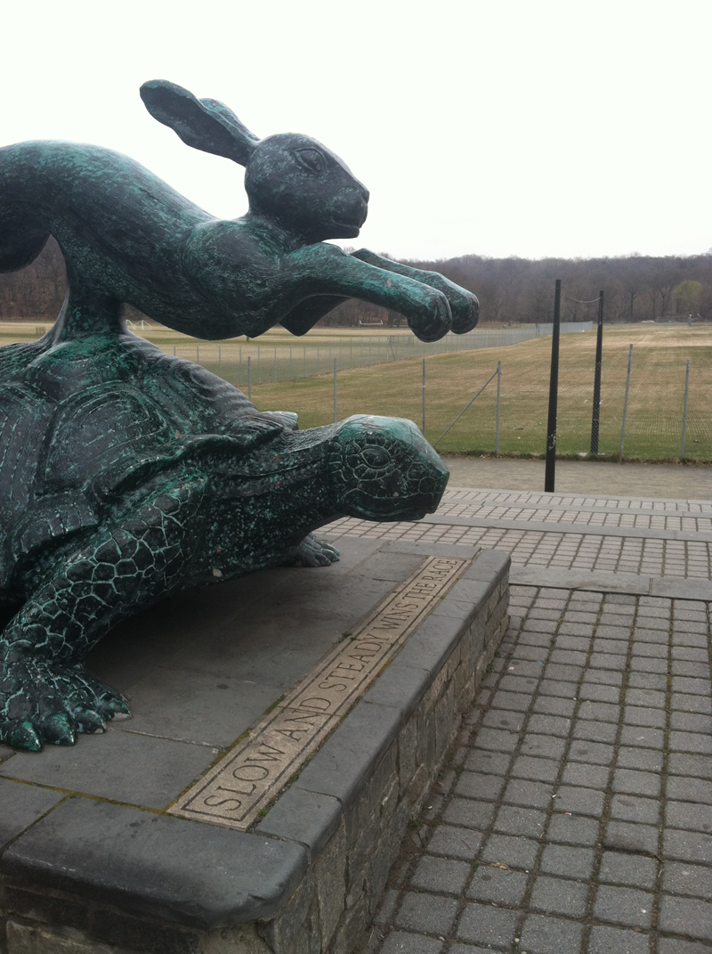 The running track at Van Cortlandt Park in the North Bronx. (Photo: Rich Bunnell)
