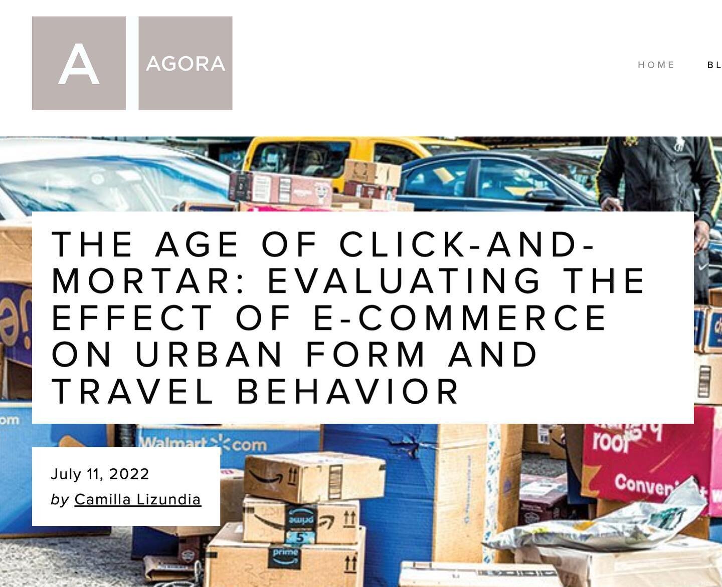 New blog post up on our website (link in bio)! 

Abstract: The domination of Amazon has the potential to transform the spatial structure of cities; therefore, the global transition from the traditional &ldquo;brick-and-mortar&rdquo; business model to