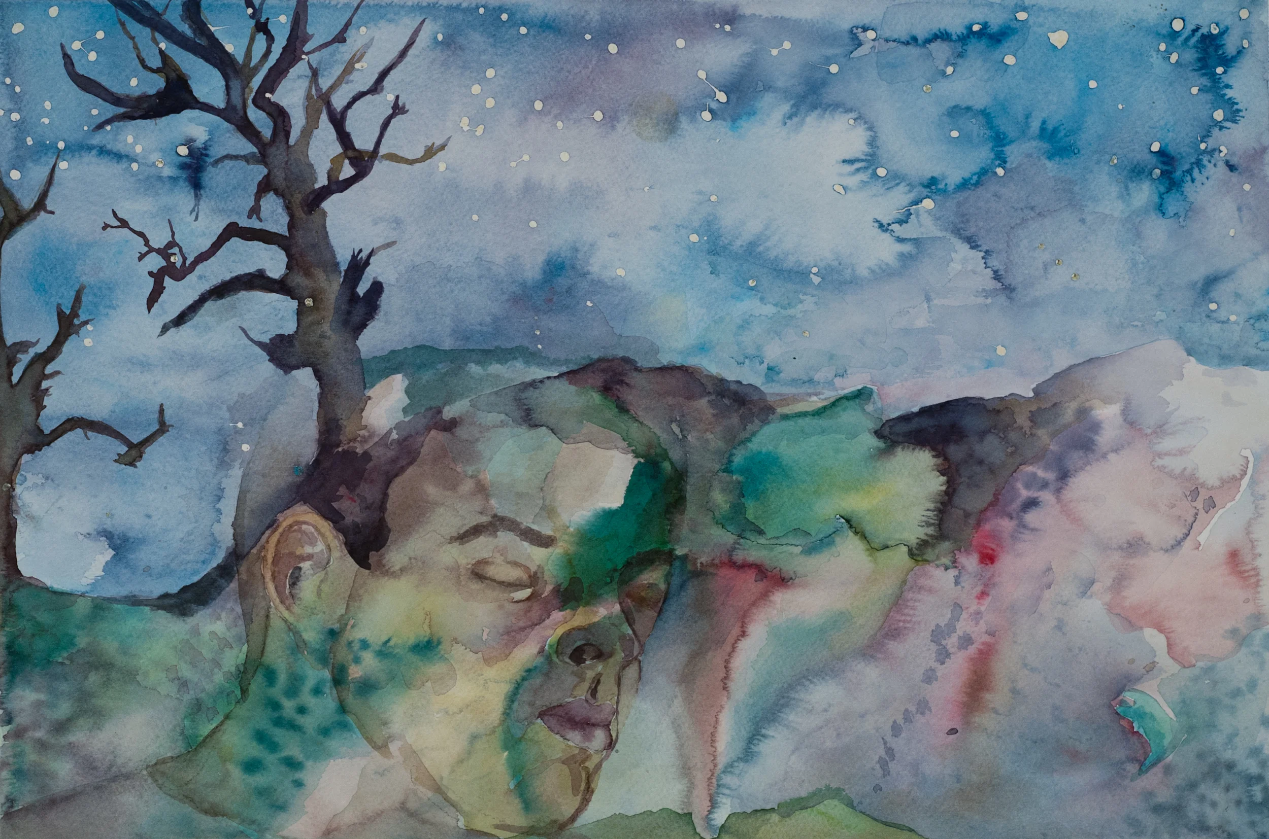 Watercolor on paper. 17" x 24". 2002