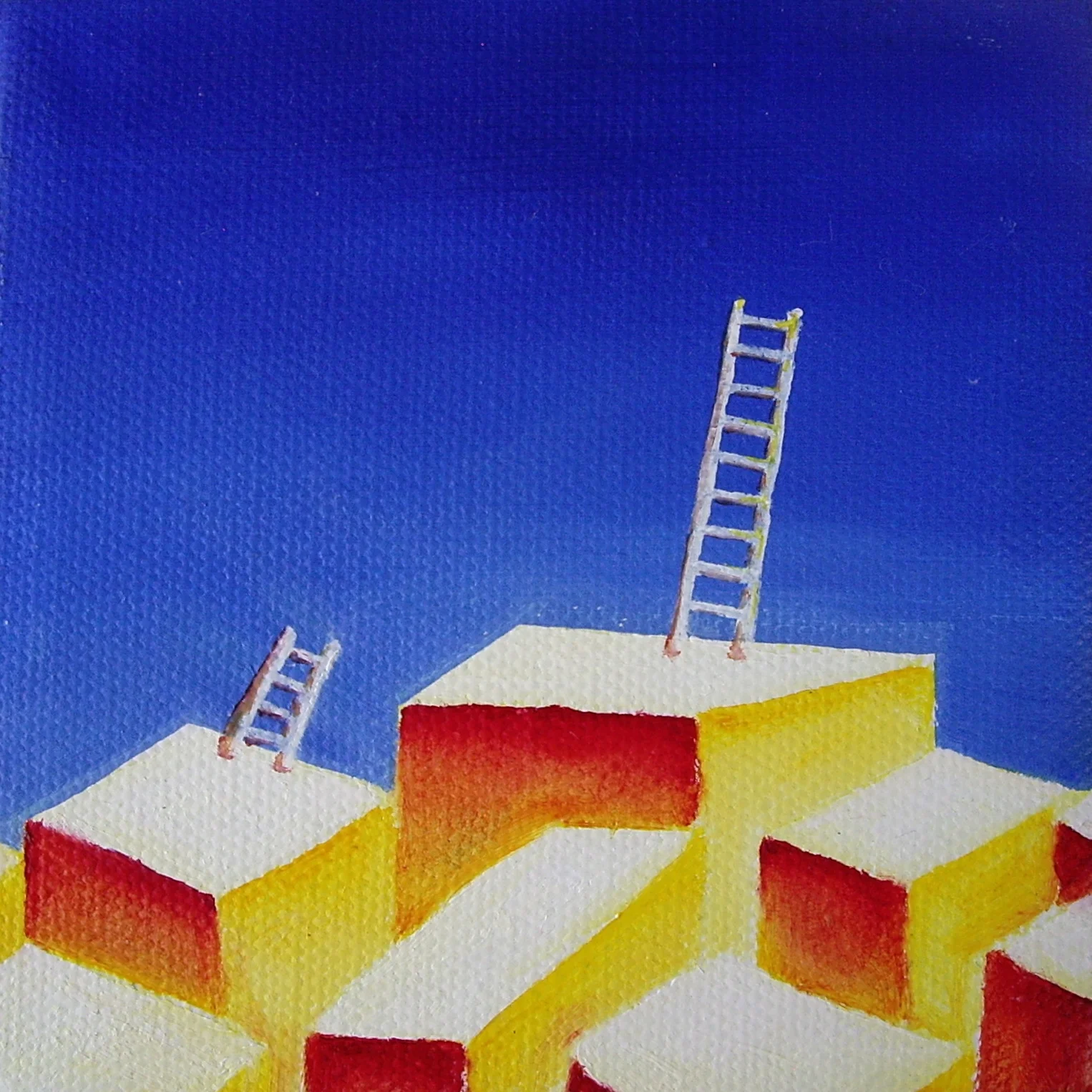 Oil on canvas. 4" x 4" x 1"  Purchase prints here. 