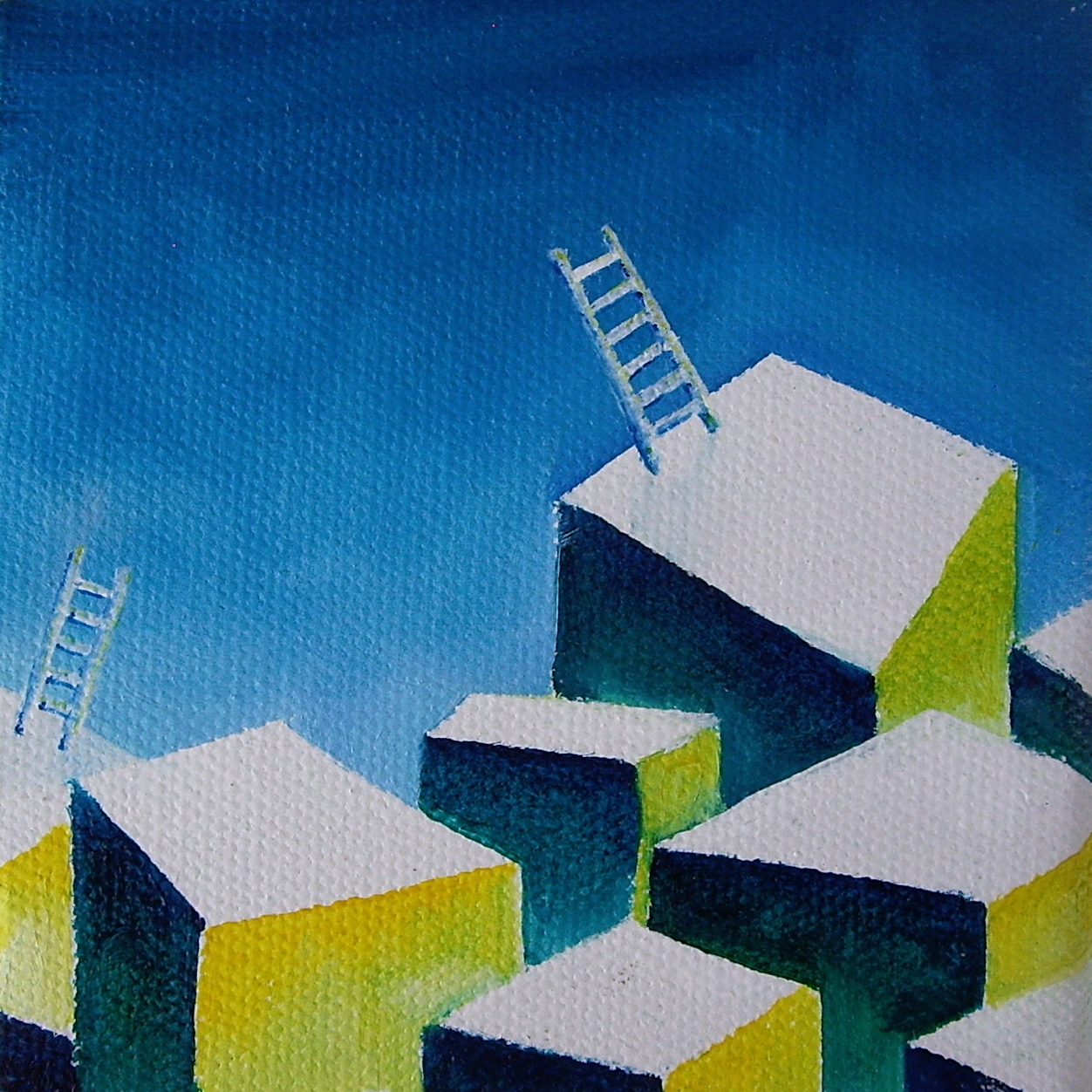 Oil on canvas. 4" x 4" x 1". 2013Purchase here. 