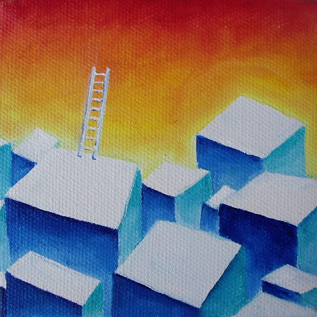 Oil on canvas. 4" x 4" x 1"&nbsp; 2013Purchase prints here. 