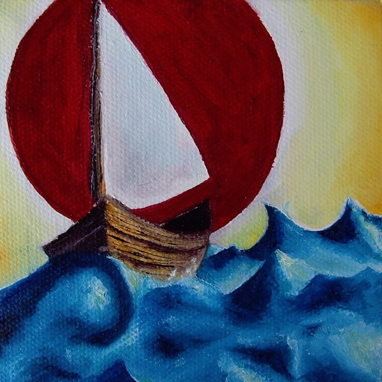 Oil on canvas. 4" x 4" x 1"&nbsp; 2013Purchase prints here. 