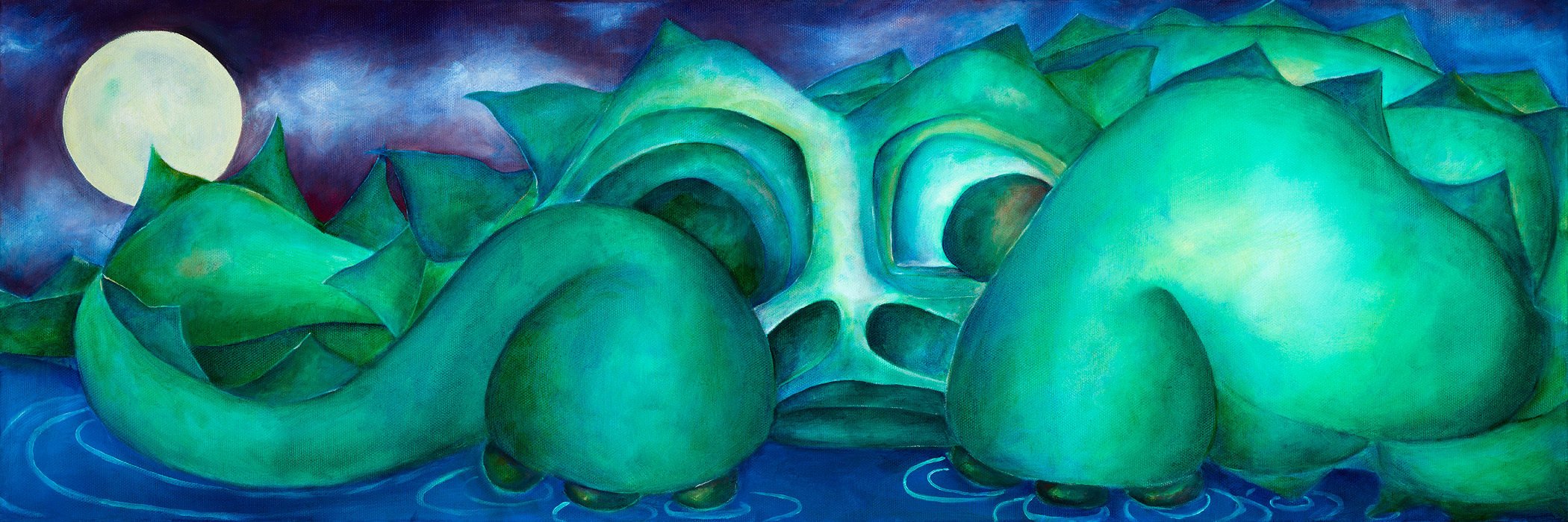 Oil on canvas. 10" x 30"&nbsp; 2012Purchase prints here. 