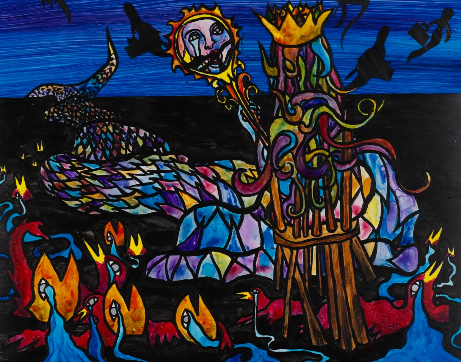 Mixed Media on paper. 11" x 14"&nbsp; 2010Purchase print here.&nbsp;