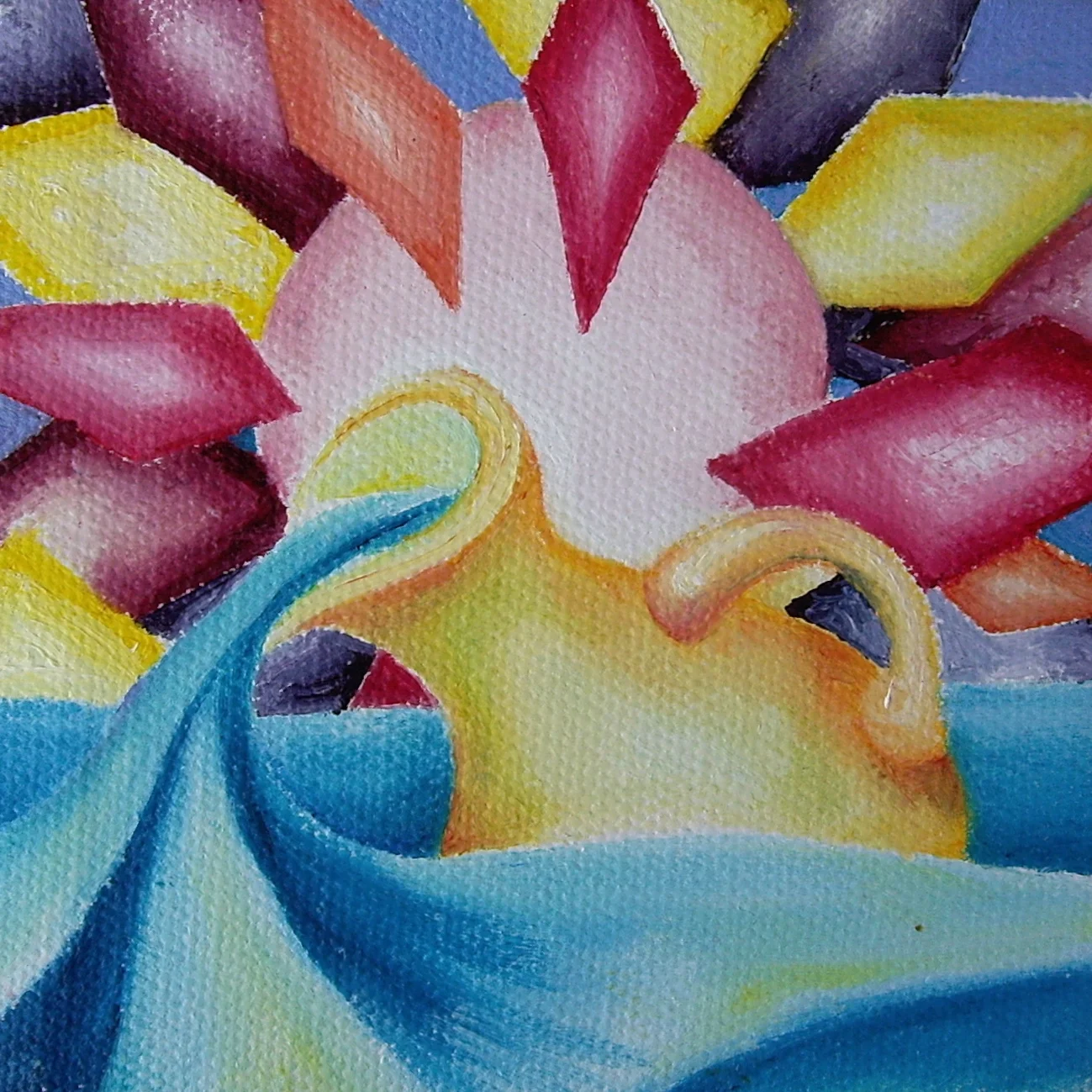 Oil on canvas. 4" x 4" x 1"&nbsp; 2013Purchase here. 