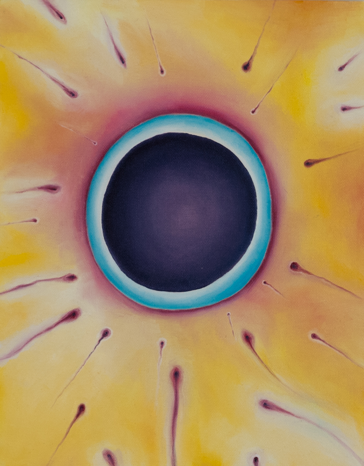 Oil on canvas. 14" x 11"&nbsp; 2012