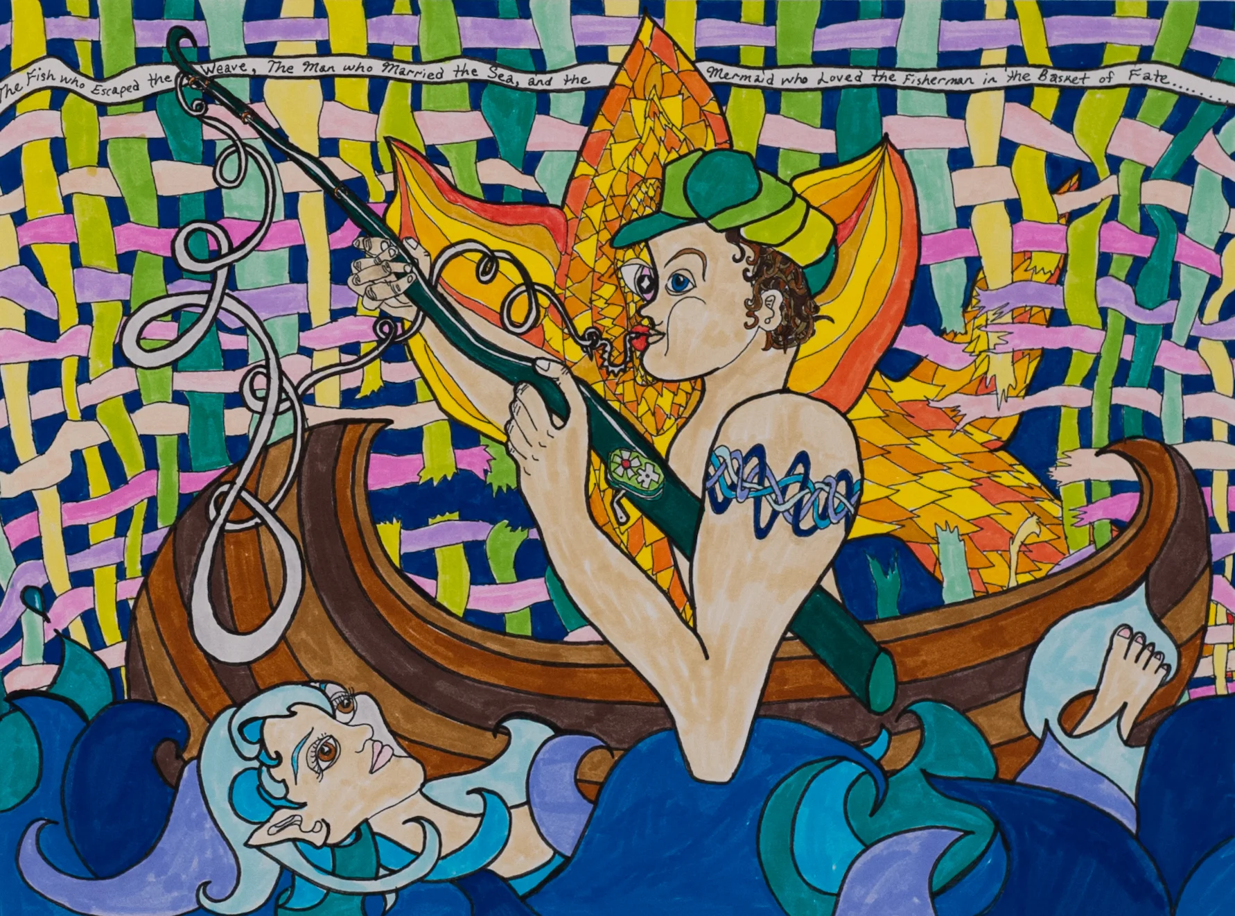 Pen and ink on paper. 10" x 14"&nbsp; 2005