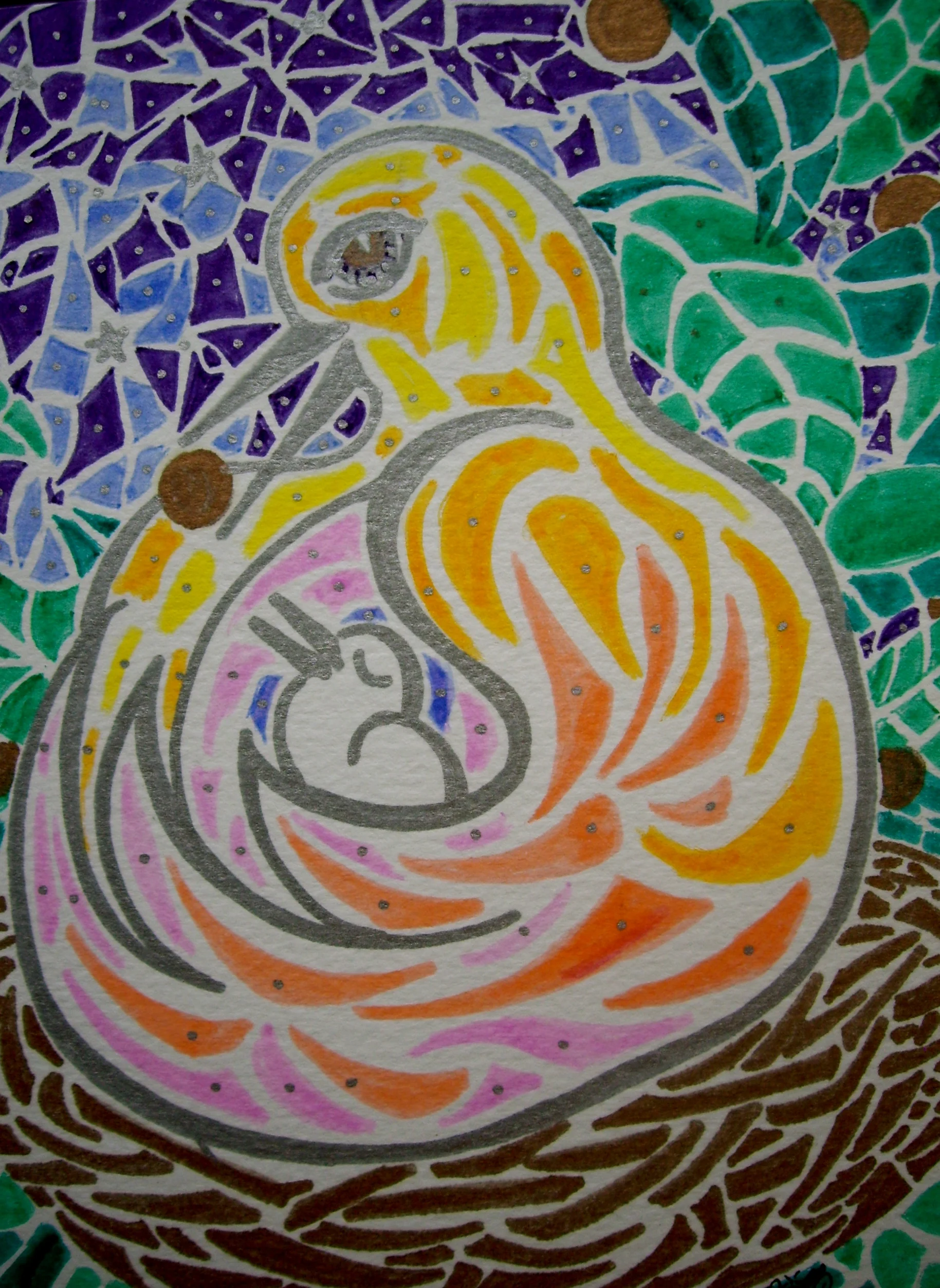 Ink on paper. 7" x&nbsp; 5". 11/ 13/ 2013