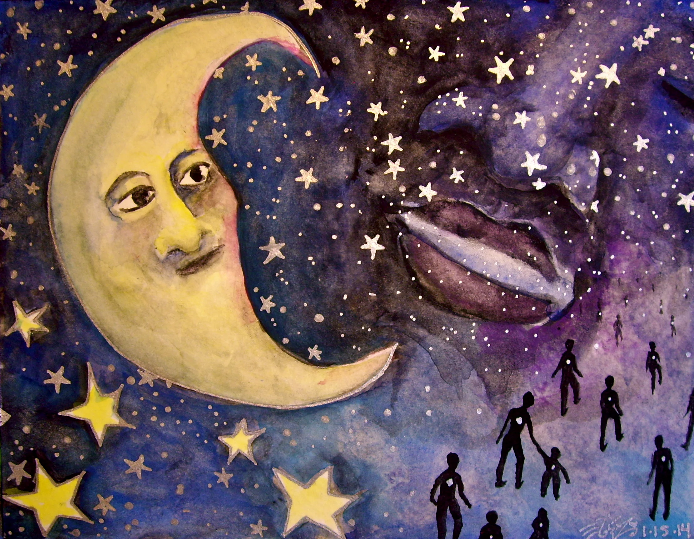 Watercolor and permanent ink on paper. 8" x 6"&nbsp; ~Win it here&nbsp; ~Purchase a print here.