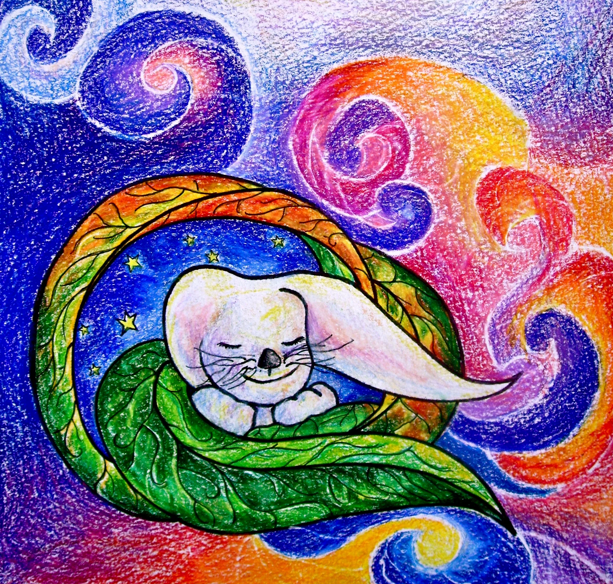 Colored pencil on paper. 8" x 8". 2/24/14.&nbsp; PURCHASE A PRINT HERE.