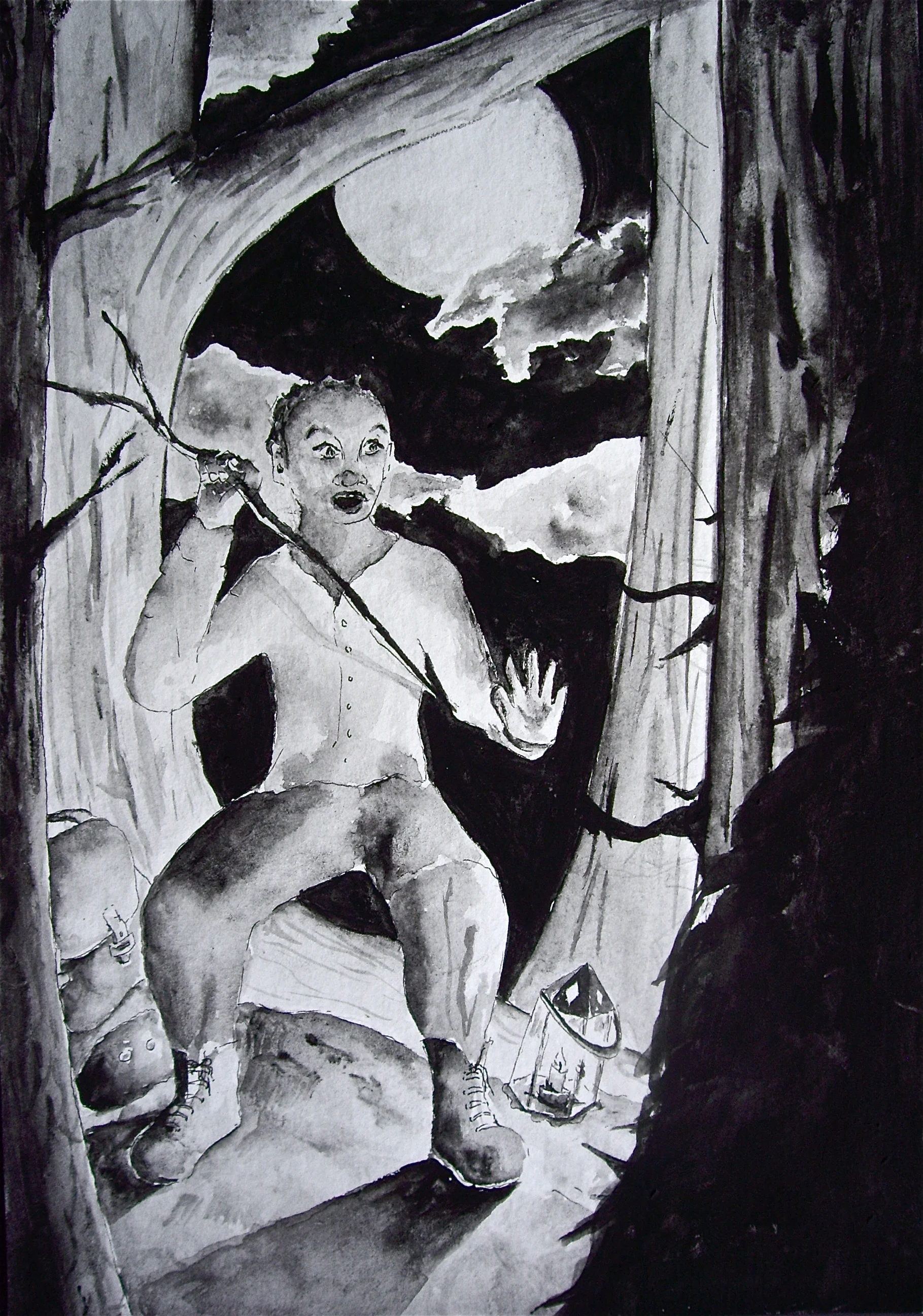 Watercolor on paper. 6" x 8 1/2". 2/25/14. Win it here or PURCHASE A PRINT HERE.