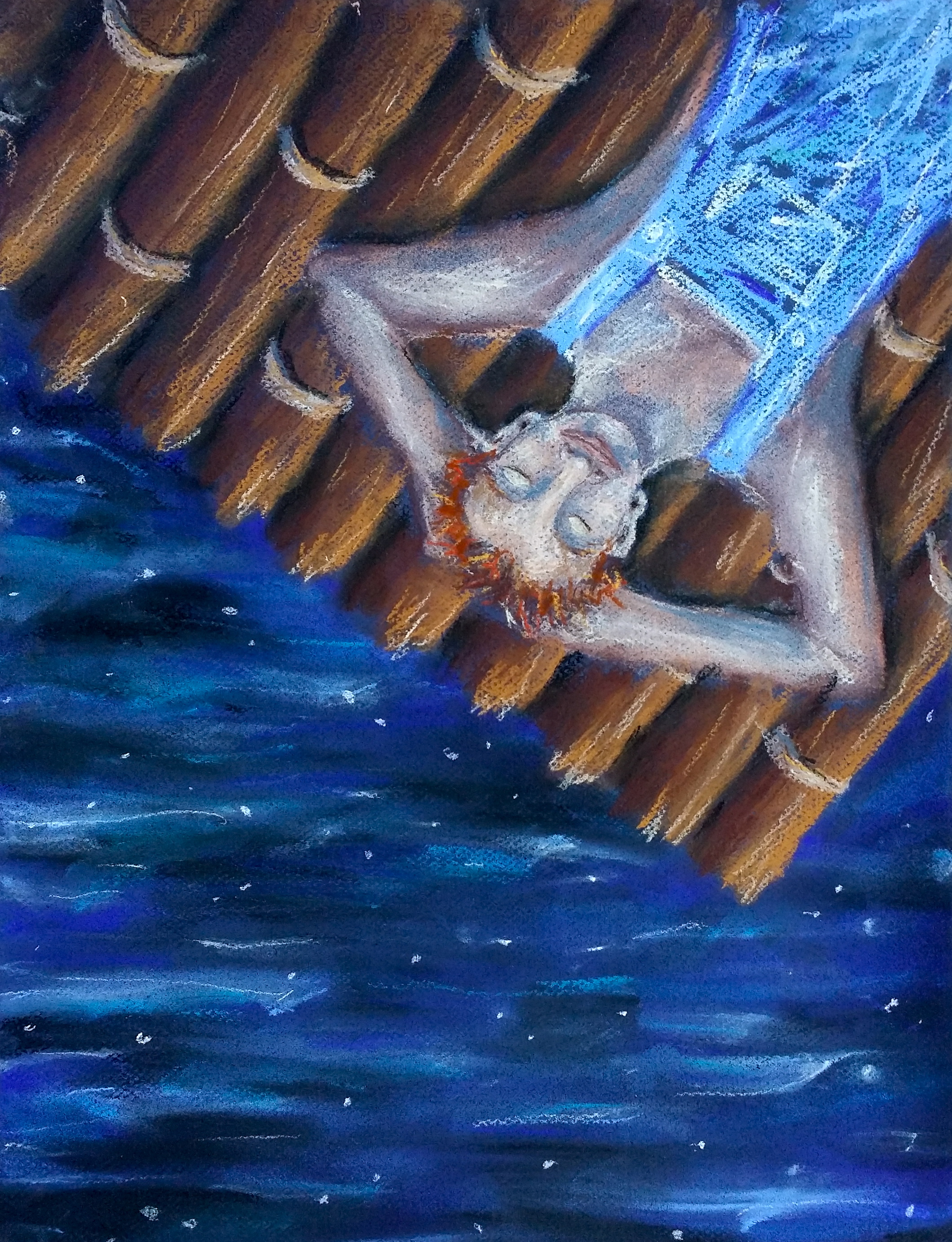 Pastel on paper. 13" x 17". Win it here and PURCHASE A PRINT HERE.