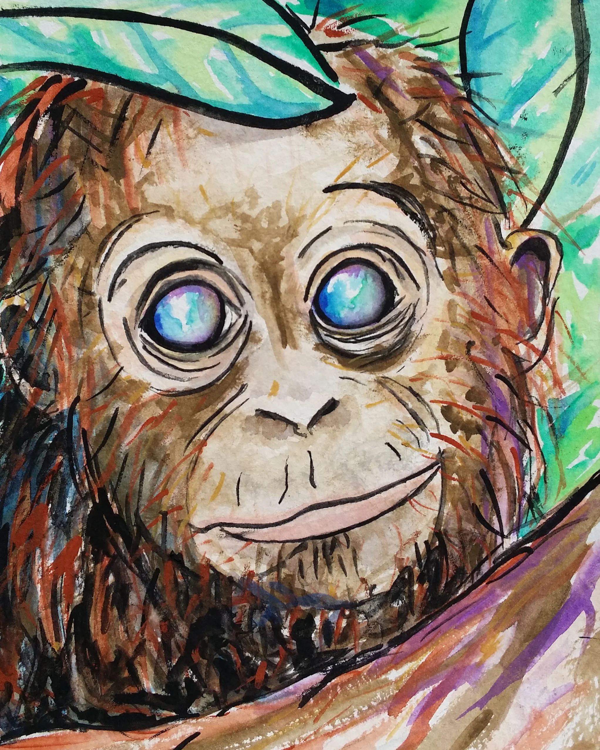 Watercolor on paper. 5" x 6". 4/22/14. Win it here or PURCHASE A PRINT HERE