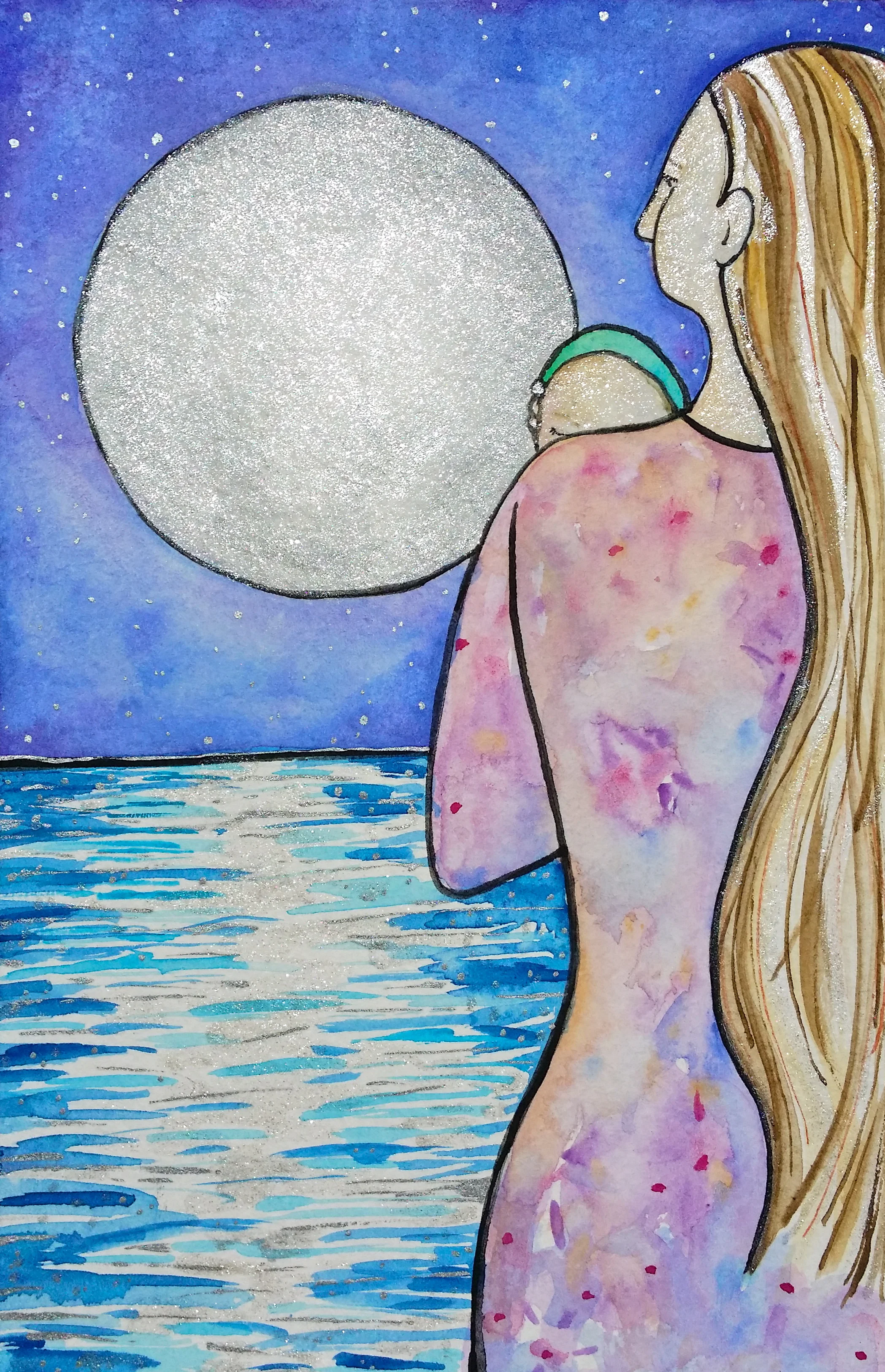 Watercolor on paper. 5 1/2" x 8 1/2"